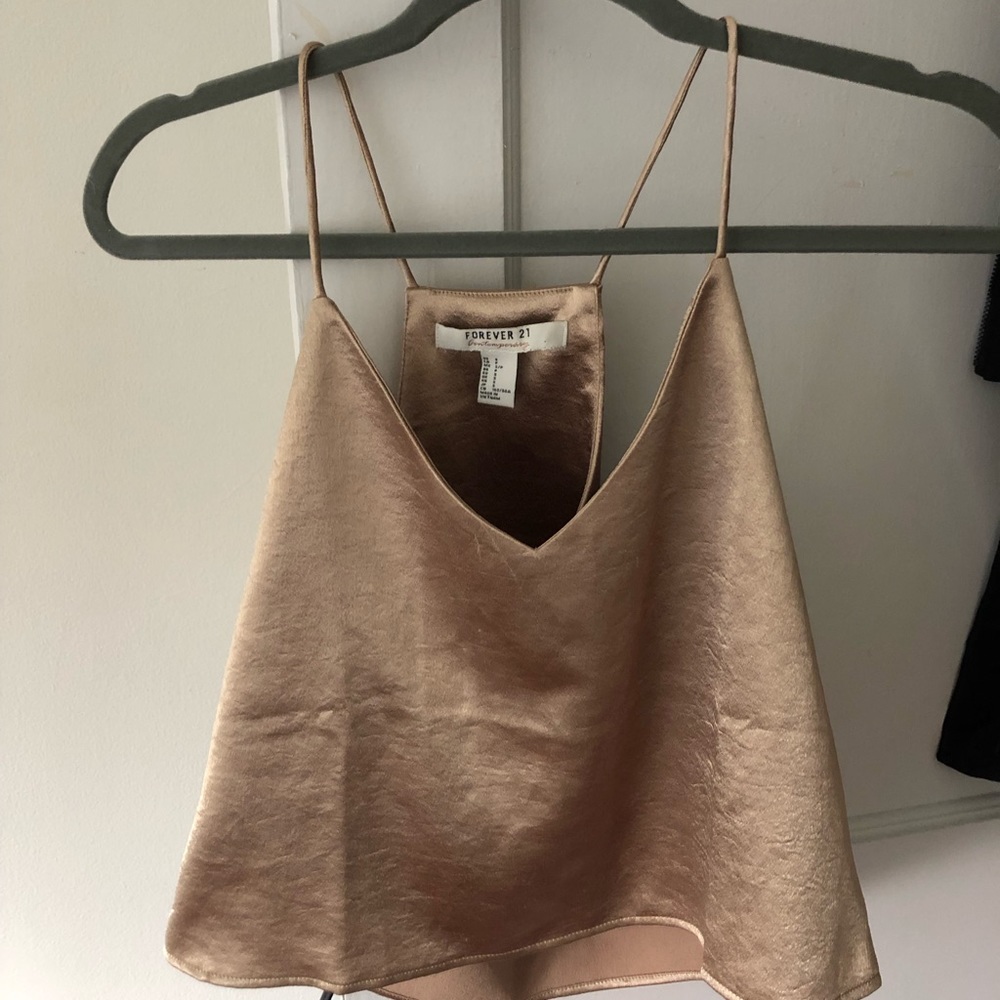 Gold Shiny Tank Top
